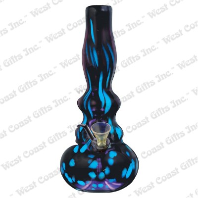 12" TALL RETRO GLASS GLOW-IN-THE-DARK WORF TUBE